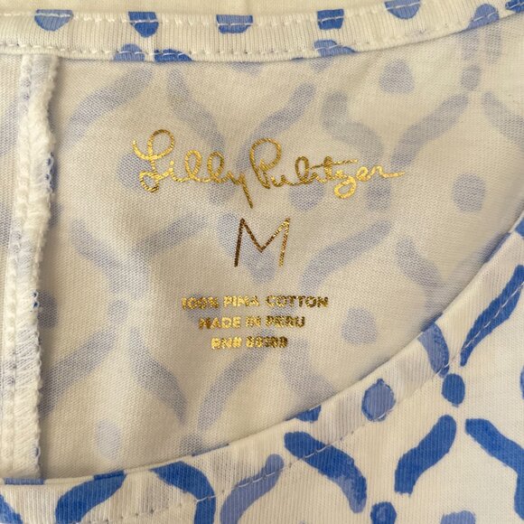 Lilly Pulitzer Luella Sleeveless Shift Swing Dress in Sea La Vie - Picture 9 of 14